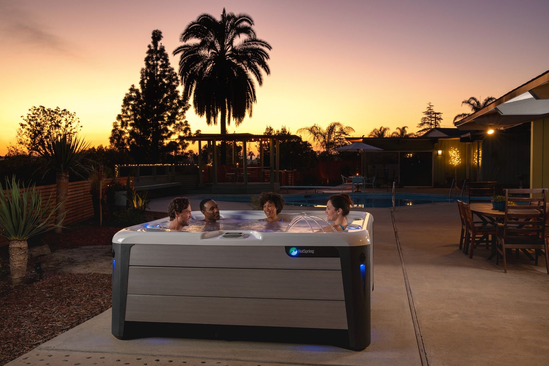 HotSpring-Highlife-Vanguard-2019-BrushedNickel-Lifestyle- Group-Dusk-02 (1)